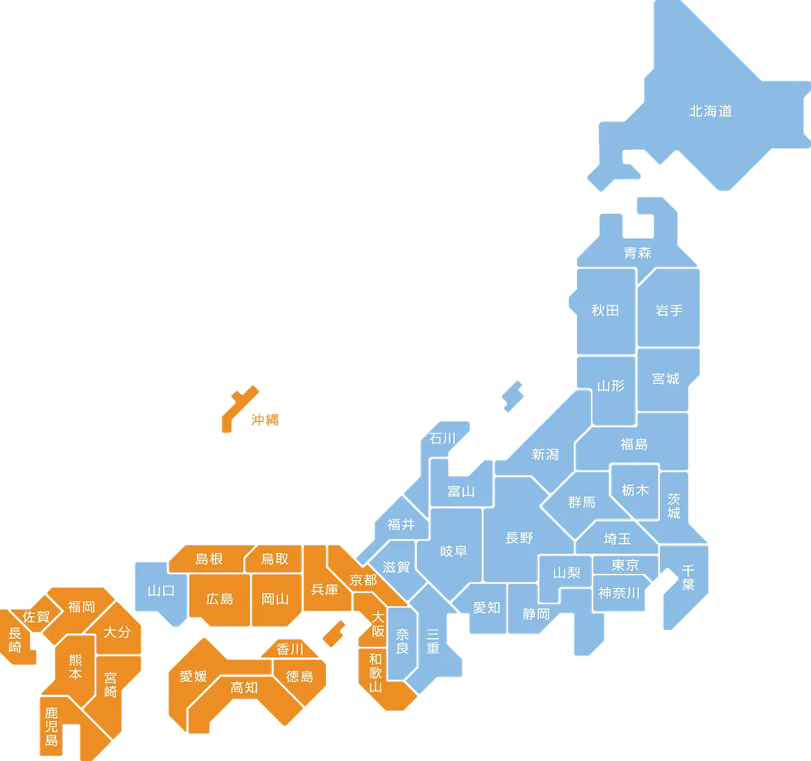 募集エリアのイメージマップ